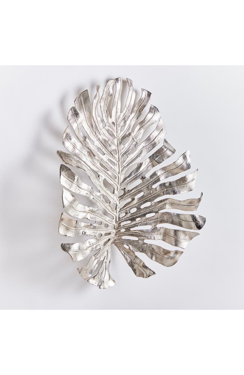 Napa Home & Garden Monstera in Silver Wall Sculpture Art Large, Alternate, color, Silver