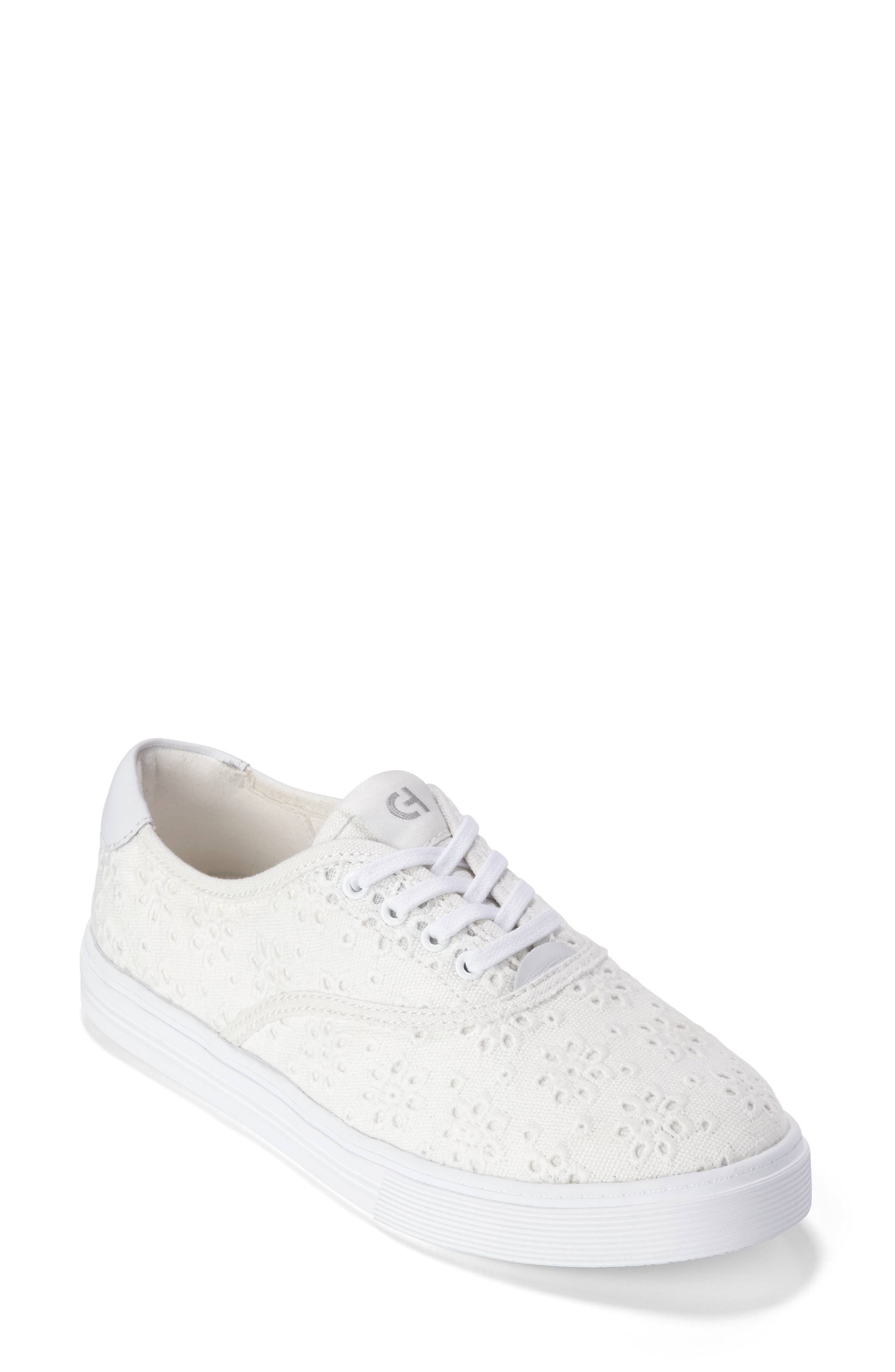 GrandPro Harbor Sneaker, Main, color, WHITE CANVAS FANCY FLEUR