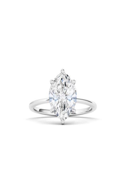 Marquise Cut Lab Created Diamond Ring
