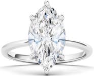 HauteCarat Marquise Cut Lab Created Diamond Ring