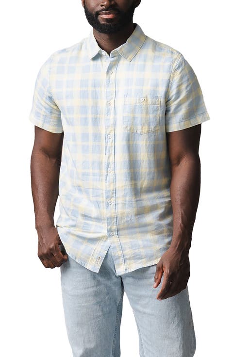 Linen Short Sleeve Button Down Shirt