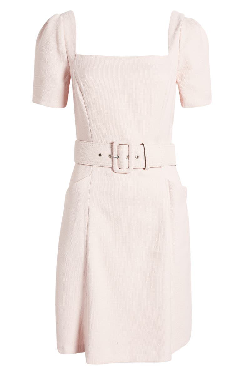 Donna Ricco Belted Square Neck Dress, Alternate, color,