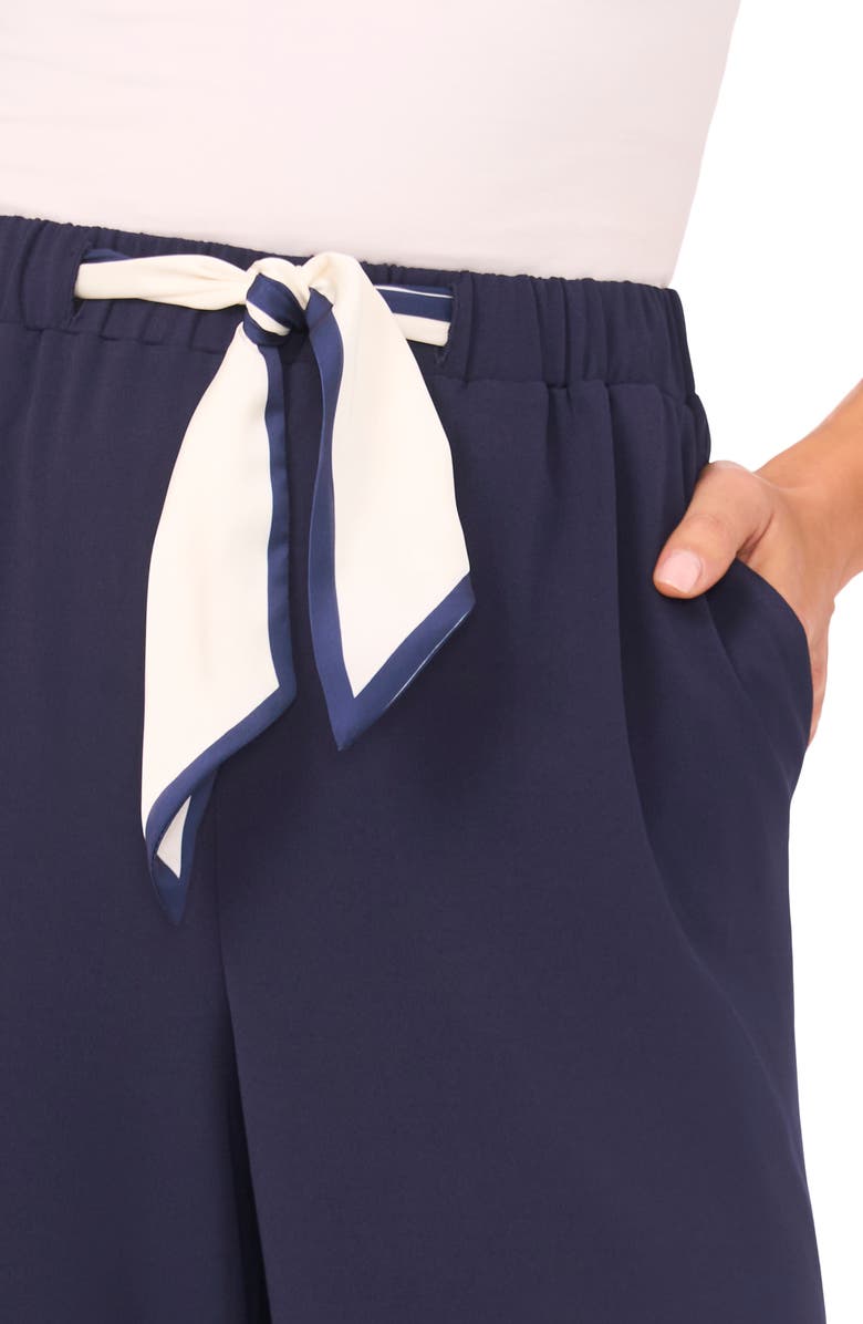 CeCe Tie Waist Straight Leg Pants, Alternate, color, 