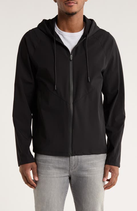 Long Sleeve Zip Up Hooded Windbreaker