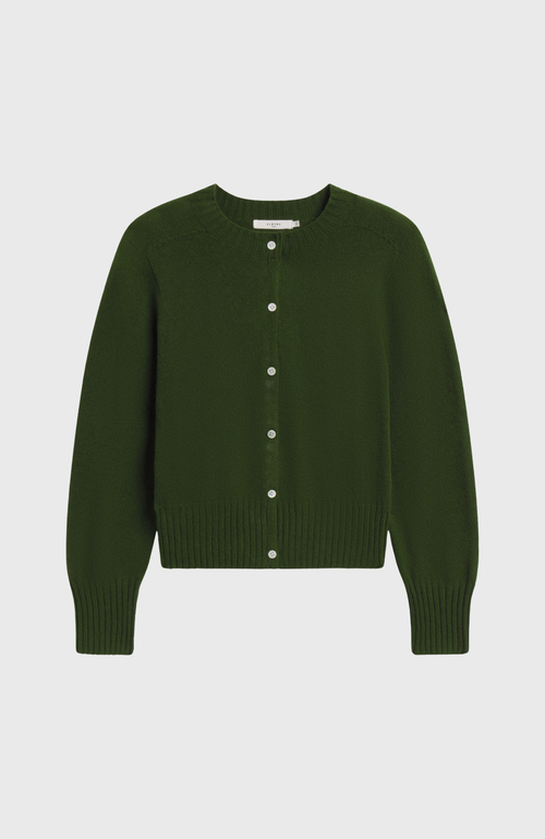 Almina Concept Knit Cardigan In Green