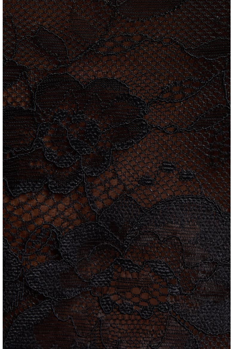 Lace Longline Bralette, Alternate, color, BLACK
