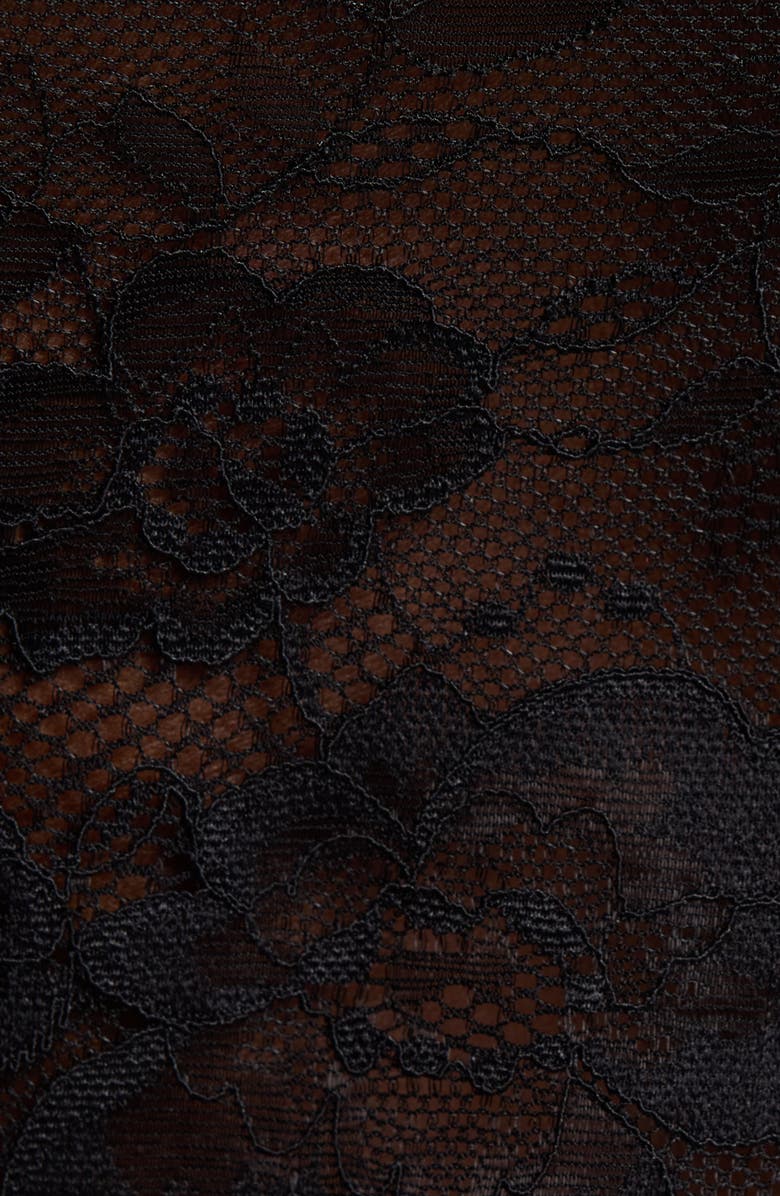 Coquette Lace Longline Bralette, Alternate, color, Black