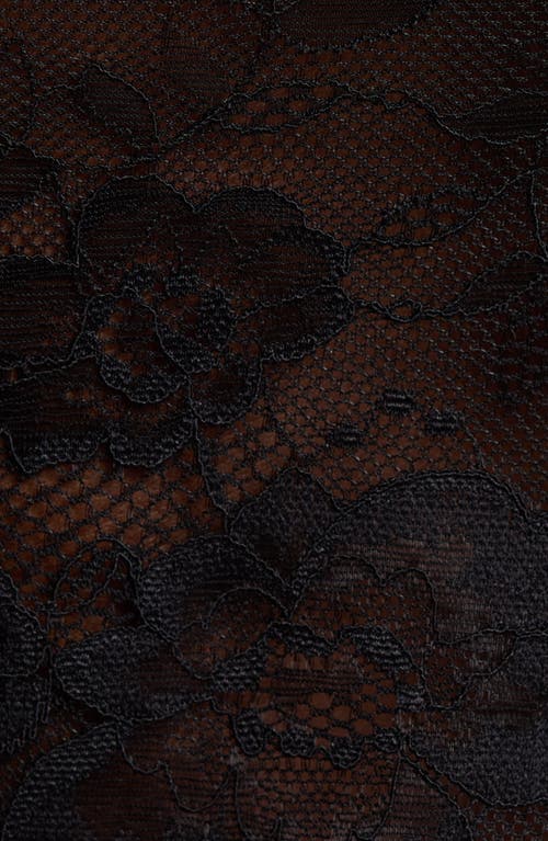 Coquette Lace Longline Bralette In Black