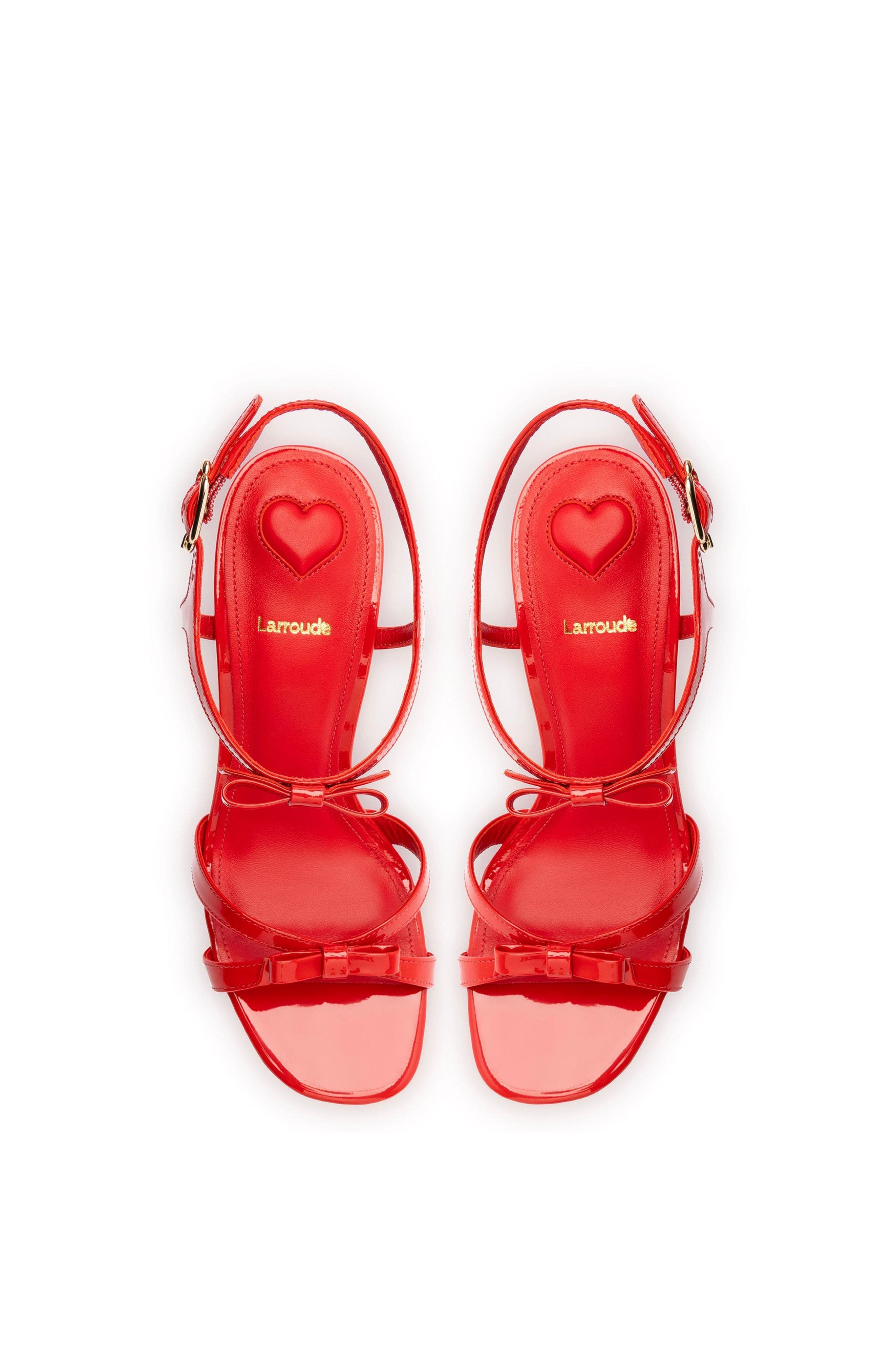 Larroudé Brooks Sandal, Alternate, color, Scarlet