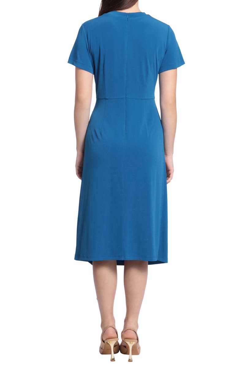 Maggy London Drape Front Midi Dress, Alternate, color,