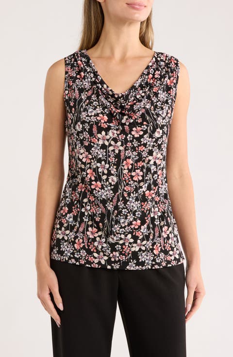 Cowl Neck Sleeveless Top