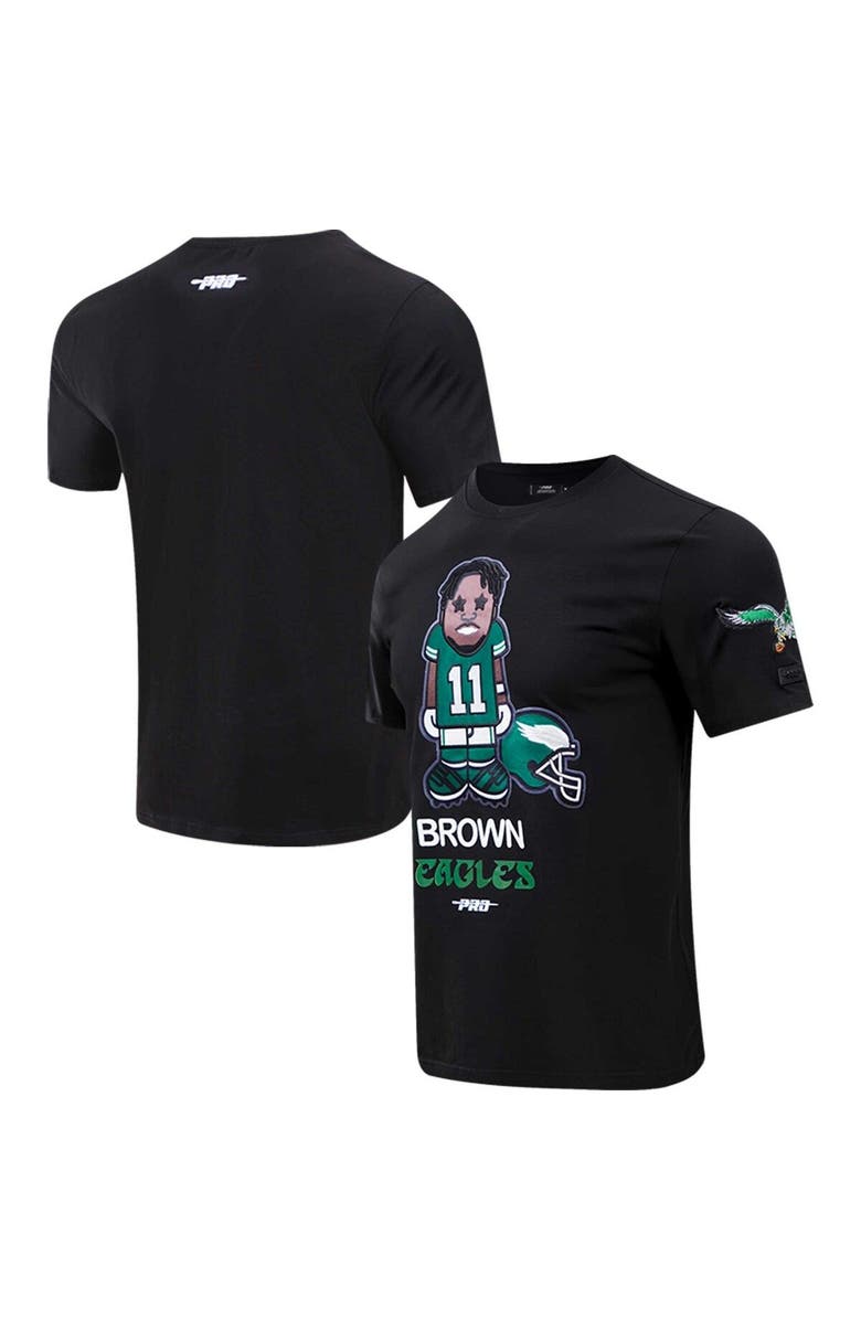 PRO STANDARD Men's Pro Standard A.J. Brown Black Philadelphia Eagles Player Avatar Graphic T-Shirt, Alternate, color, 