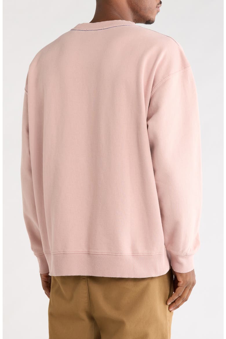 Dream Relaxed Fit Washed Sweatshirt, Alternate, color, DARK PINK