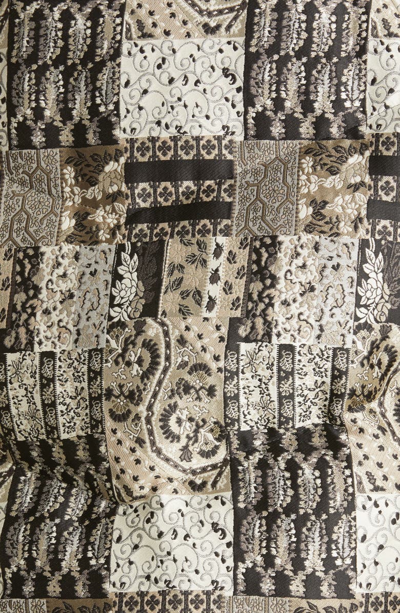 Etro Jacquard Down Puffer Coat, Alternate, color,