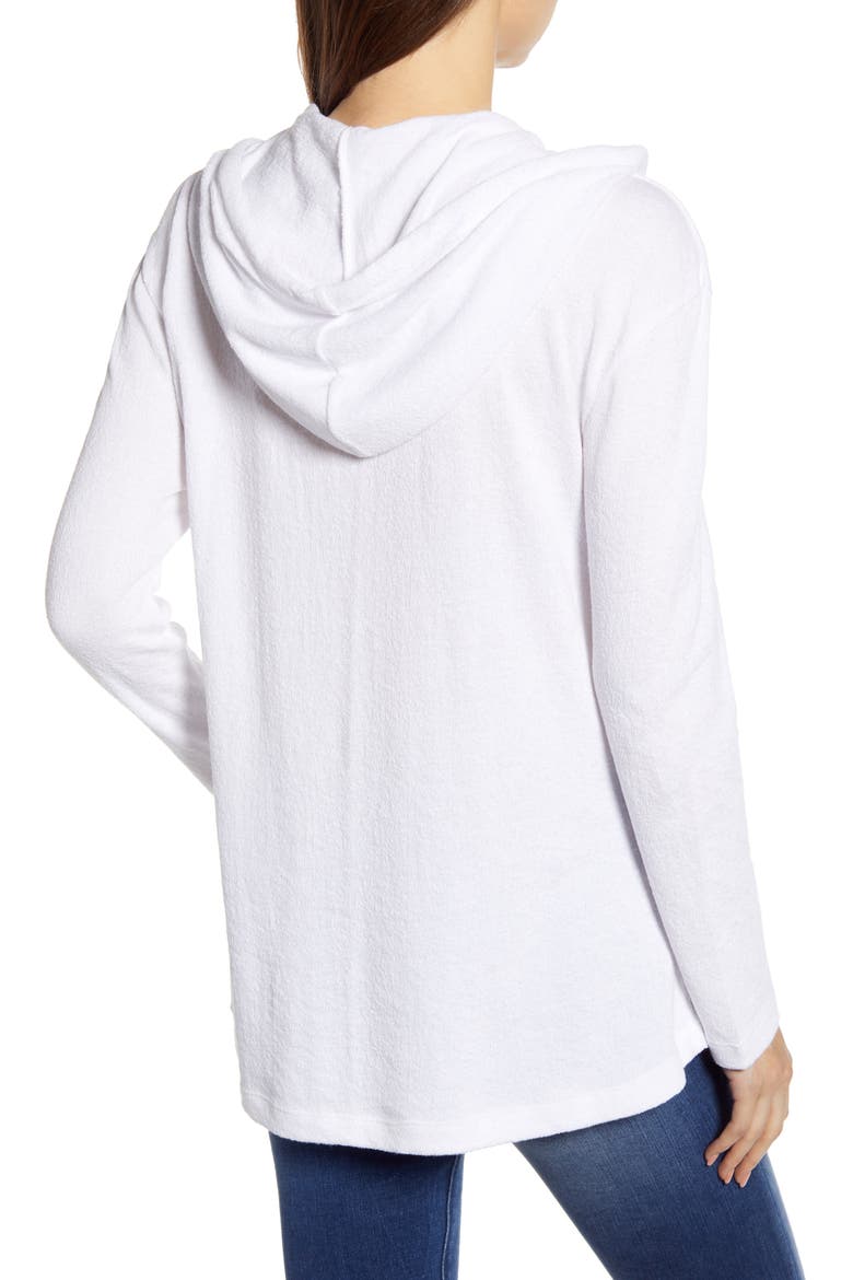 Hooded Knit Pullover, Alternate, color, WHITE
