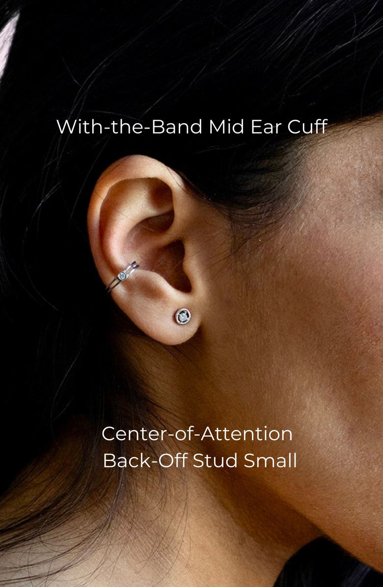 Seed2Stone With-the-Band Ear Cuff, Alternate, color, Silver