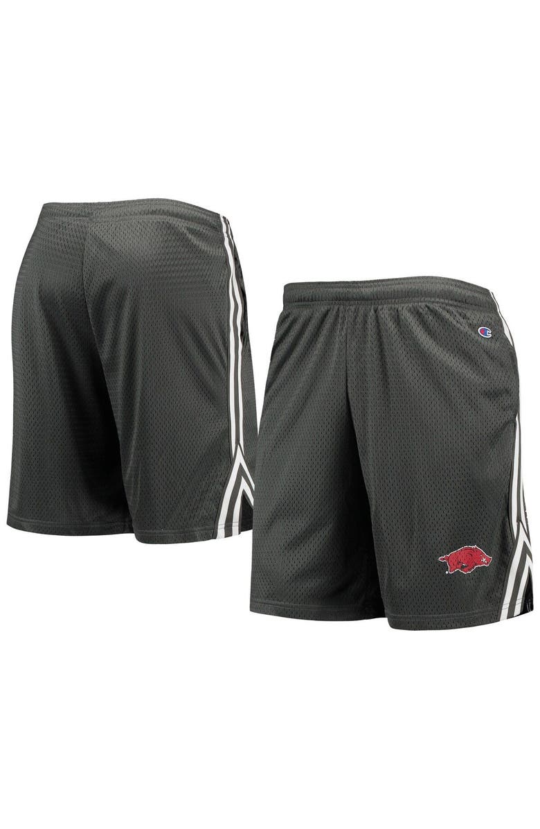 Champion Men's Champion Gray Arkansas Razorbacks Team Lacrosse Shorts, Main, color, Gray