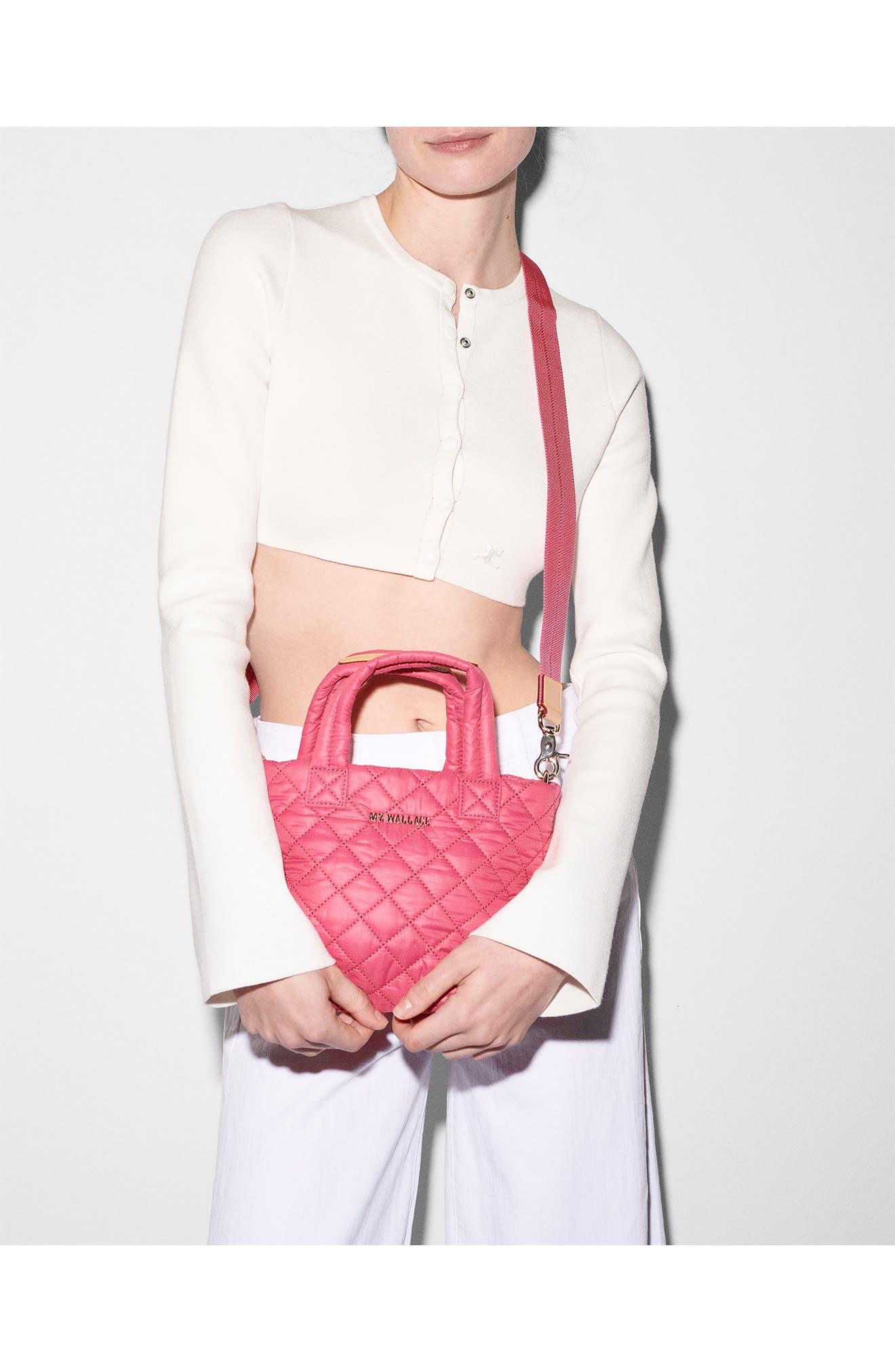 MZ Wallace Micro Metro Deluxe Quilted Nylon Tote, Alternate, color, 