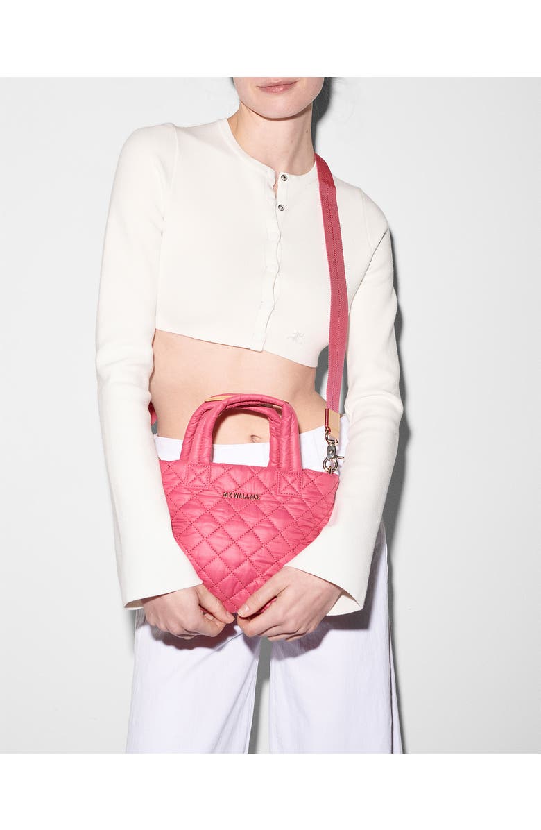 MZ Wallace Micro Metro Deluxe Quilted Nylon Tote, Alternate, color,