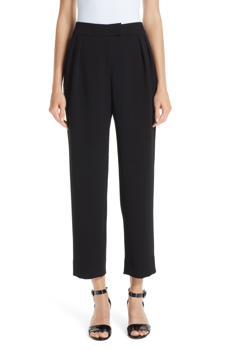 Straight Crop Pants, Main, color, NERO