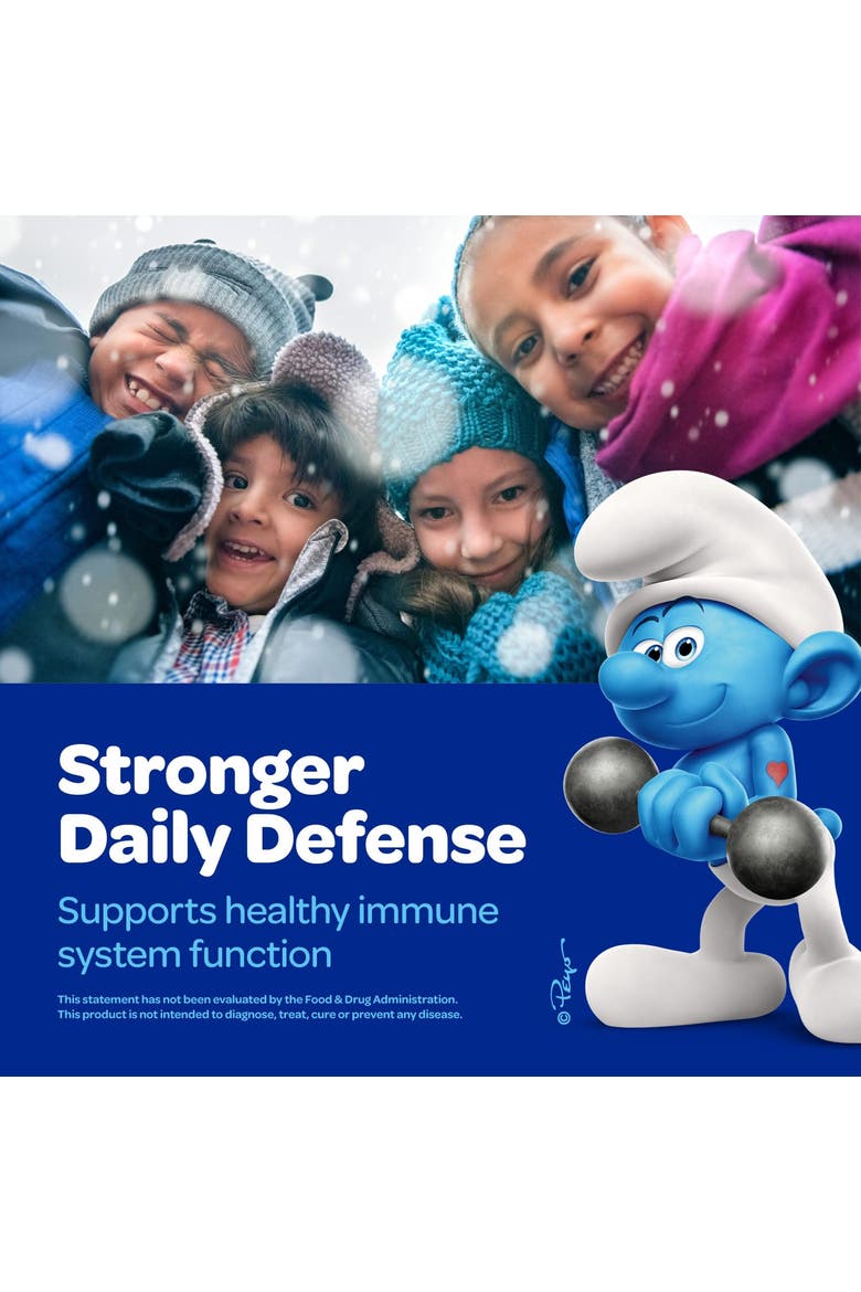 Immune Defense Kids Vitamin Gummies, Smurfs Berry Flavored, 40ct, Alternate, color, None