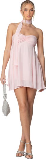 Pheona Strapless Dress with Scarf
