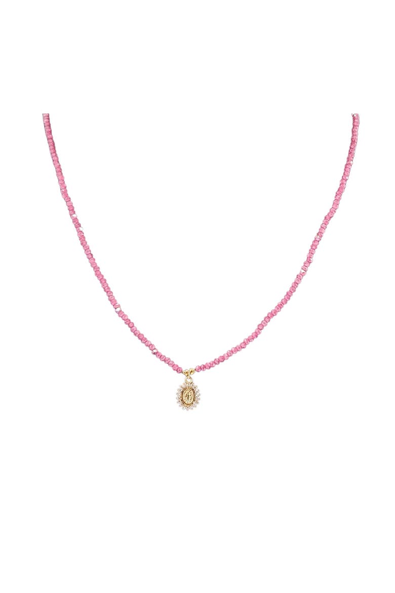 Ruby Mary Pendant Necklace, Alternate, color, pink