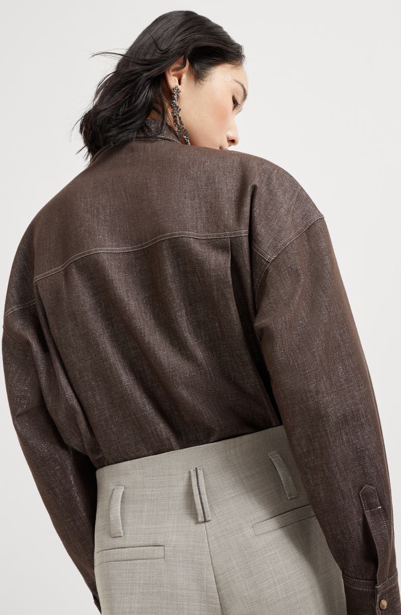 Brunello Cucinelli Sartorial Flared trousers, Alternate, color, Light Grey