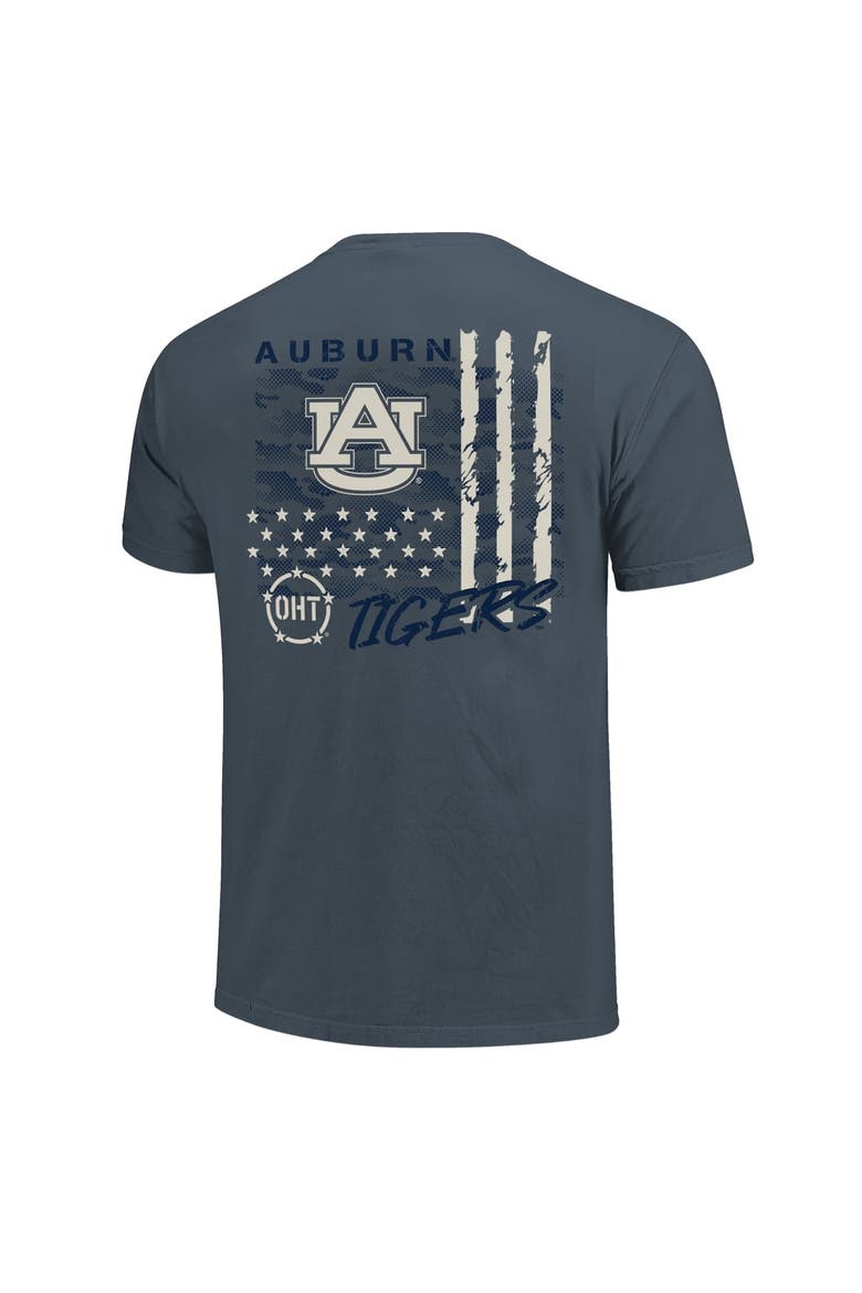Men's  Navy Auburn Tigers Comfort Colors OHT Camo Overlay T-Shirt, Alternate, color, Navy