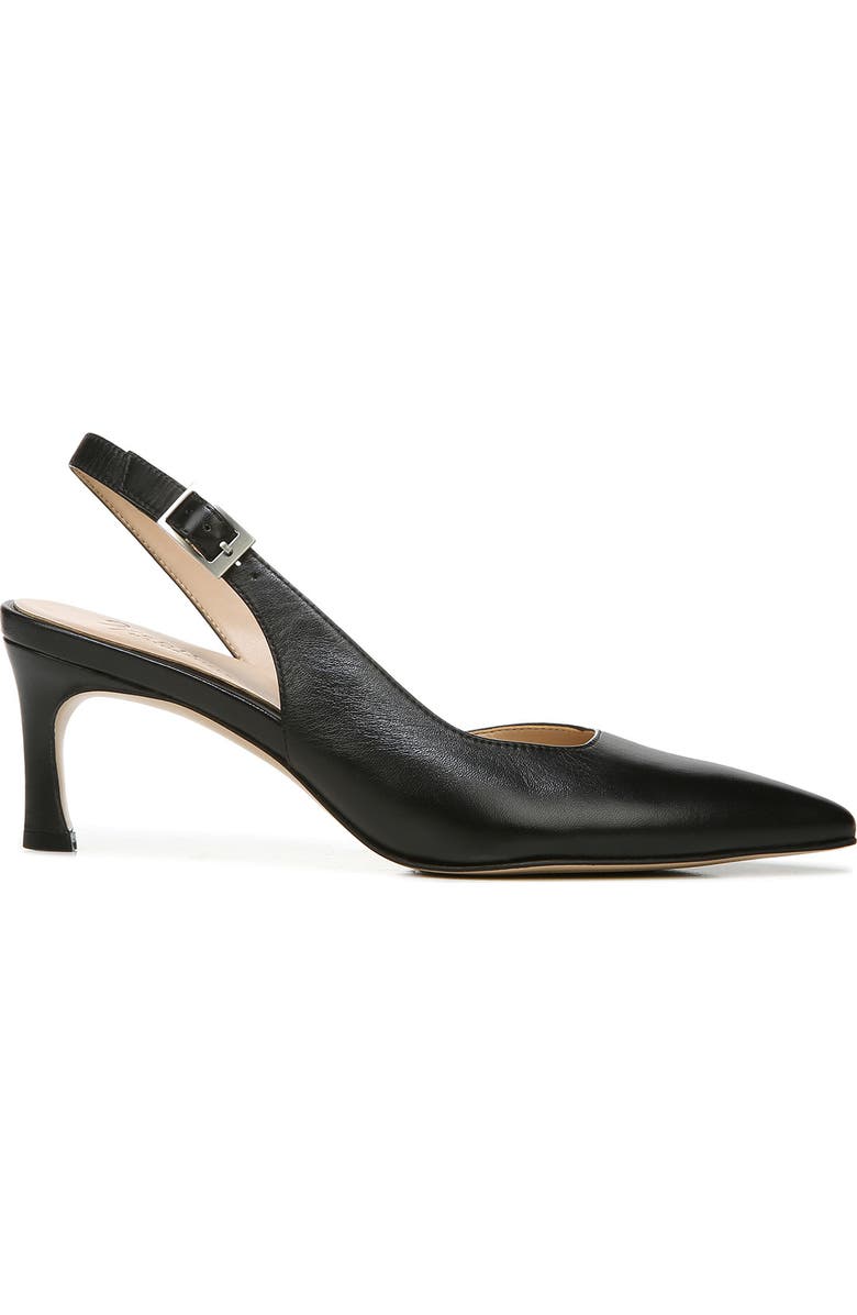 27 EDIT Naturalizer Felicia Slingback Pointed Toe Pump, Alternate, color, Black Leather