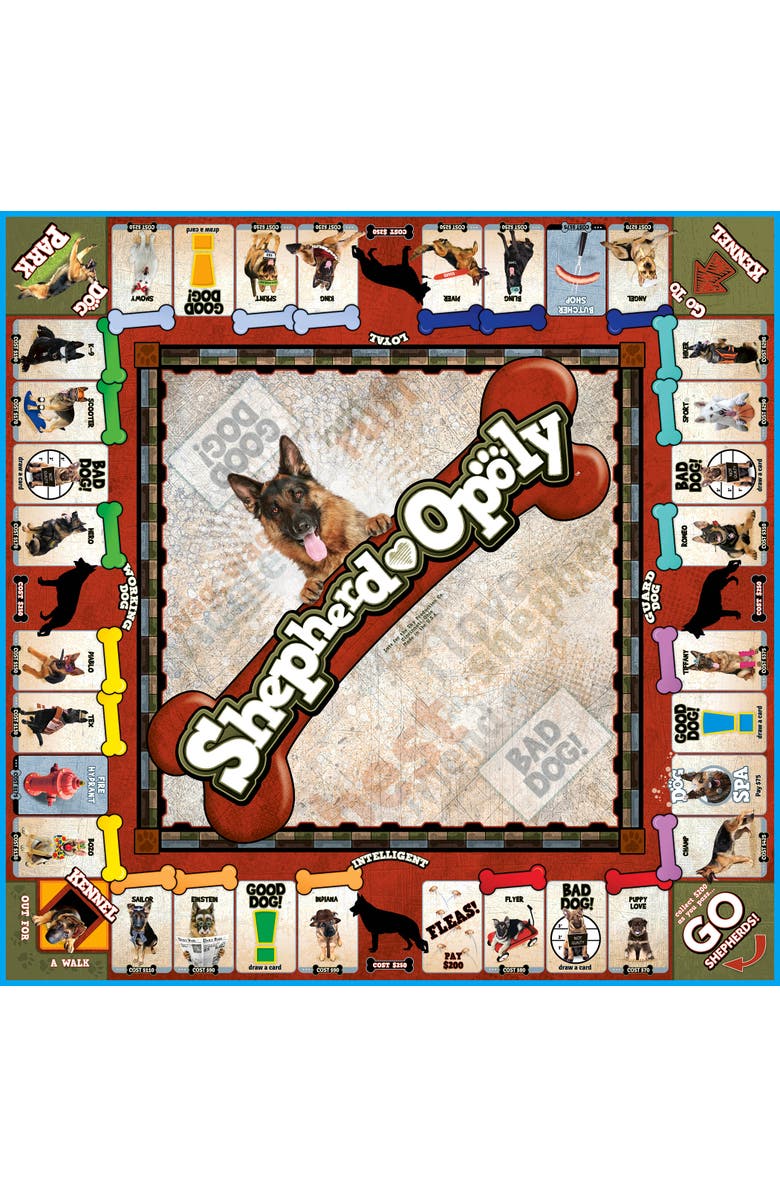Late for the Sky German Shepherdopoly Monopoly Board Game, Alternate, color, 