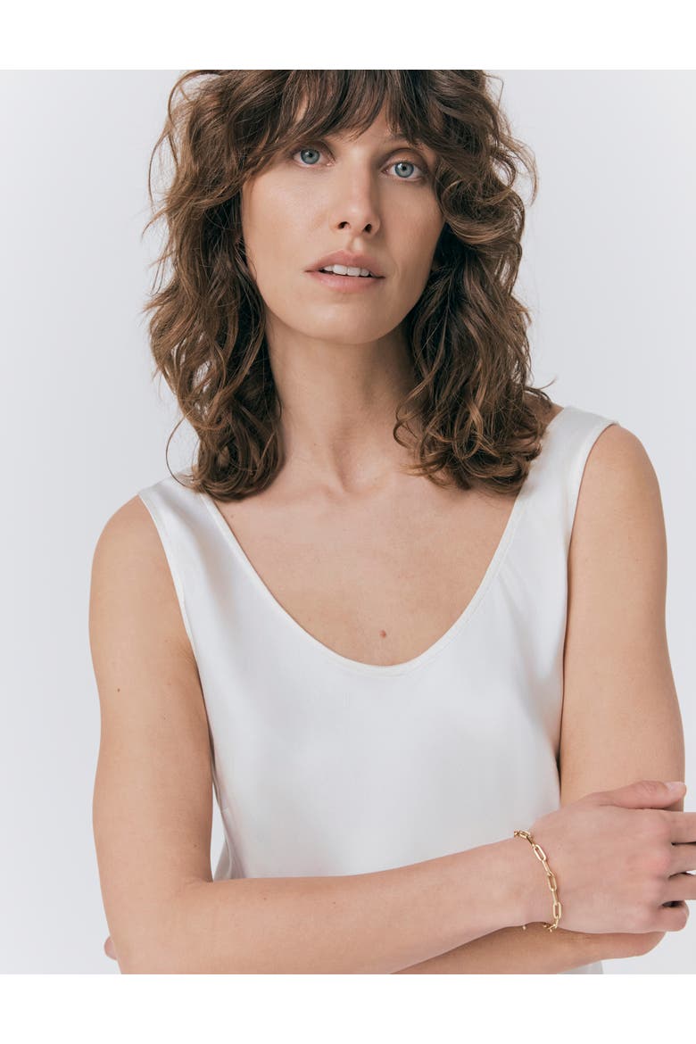 Palm Satin Midi Slip Dress, Alternate, color, Ivory