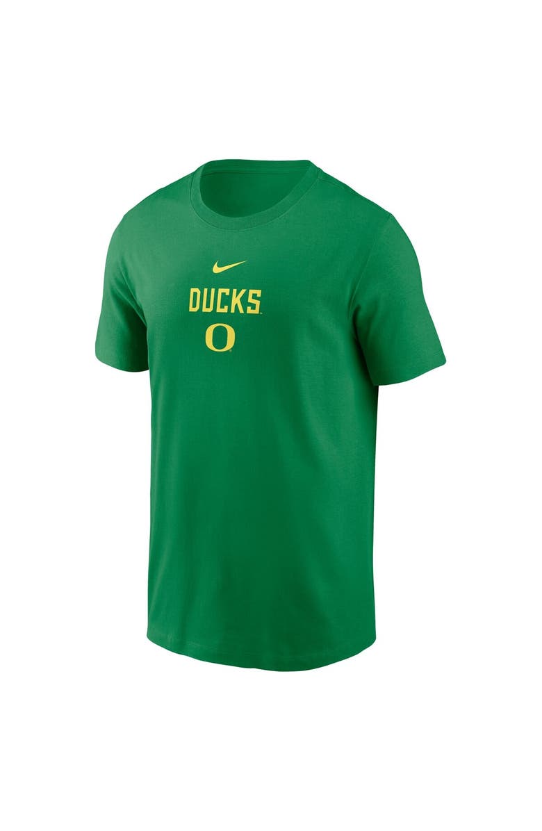 Nike Men's Nike Green Oregon Ducks 2-Hit Stacked T-Shirt, Alternate, color, Green