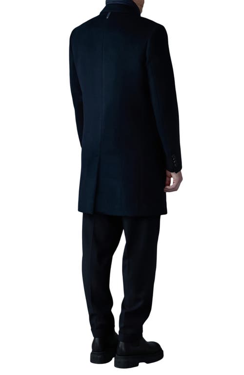 Mackage Skai-slb Virgin Wool Coat With Removable Down Bib In Blue