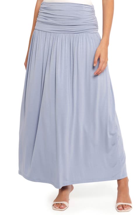 Lavia Ruched Maxi Skirt