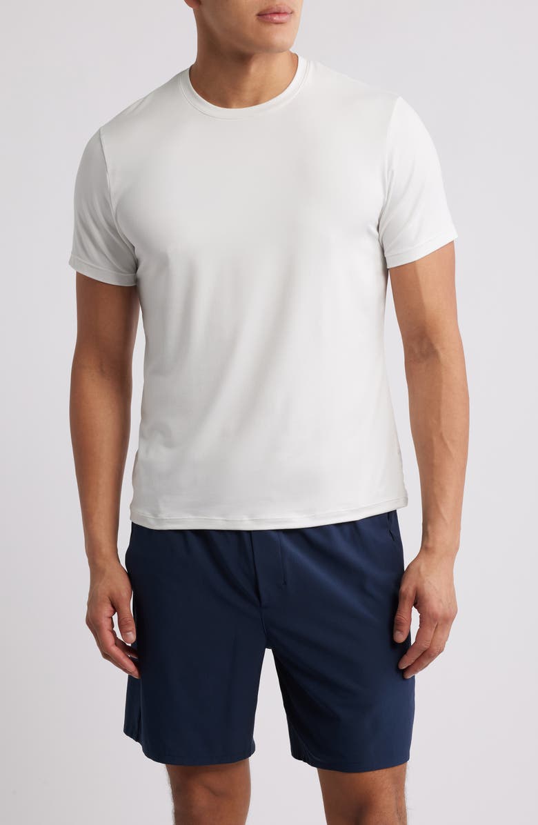 Zella Dynamic Crewneck T-Shirt, Main, color, Ivory