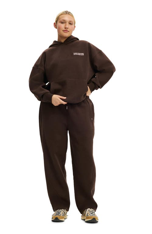 Cotton On Body Active Plush Essential Barrel Sweatpant In Brown