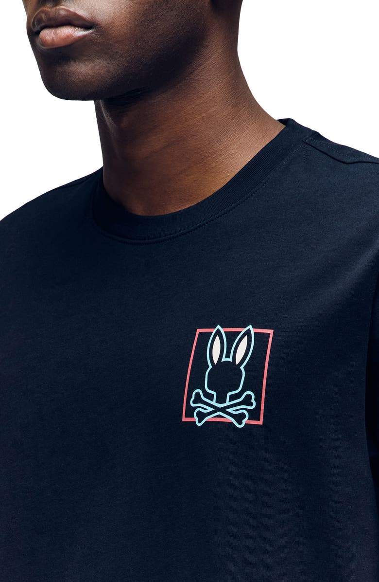 Psycho Bunny Jesse Pima Cotton Graphic T-Shirt, Alternate, color, 