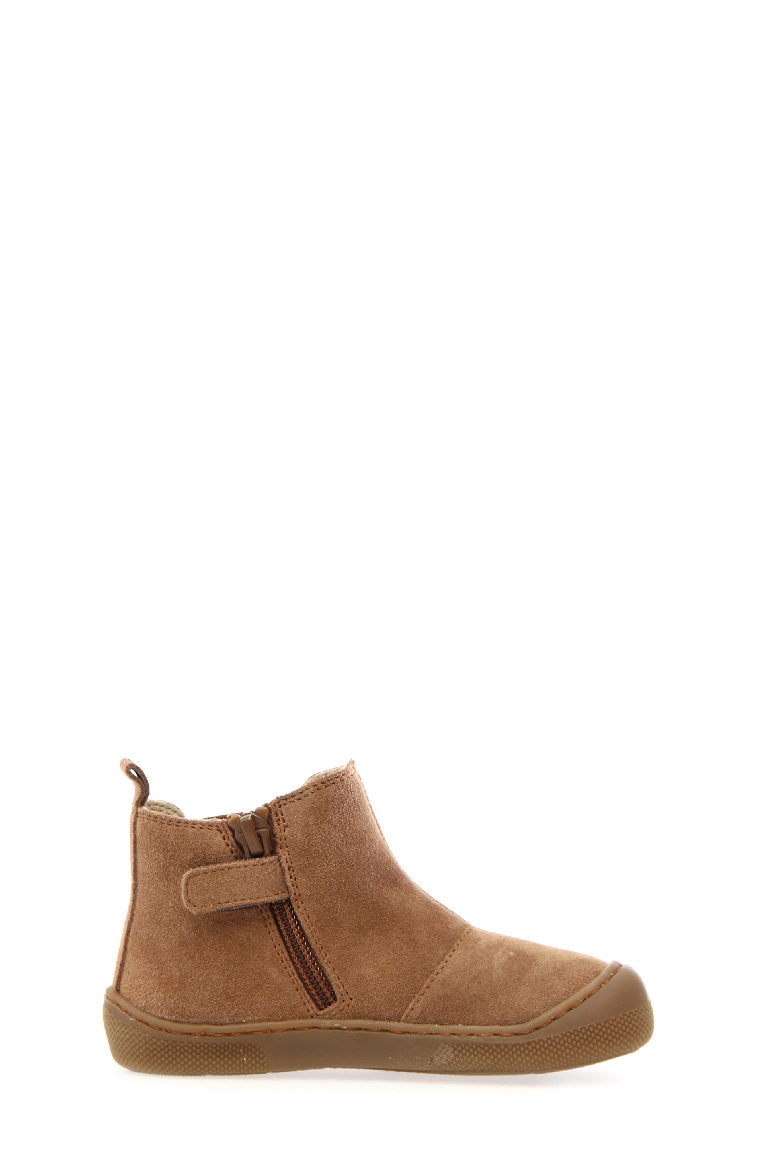 Kids' Glitty Barefoot Chelsea Boot, Alternate, color, BROWN