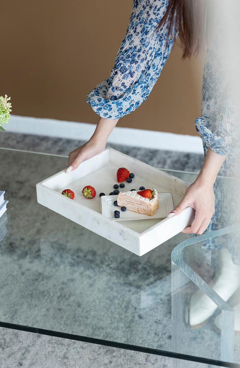 A & B Home Marble Tray, Alternate, color, 