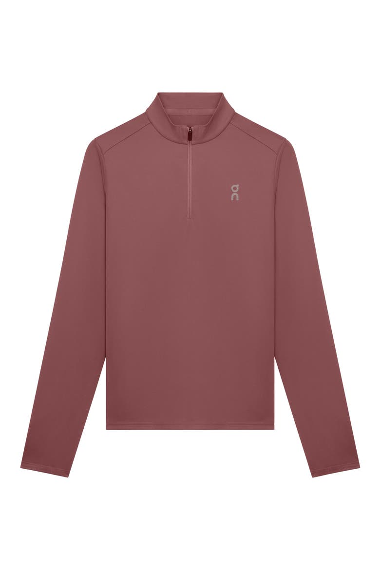 Core Quarter Zip Performance Top, Alternate, color, BARBERRY