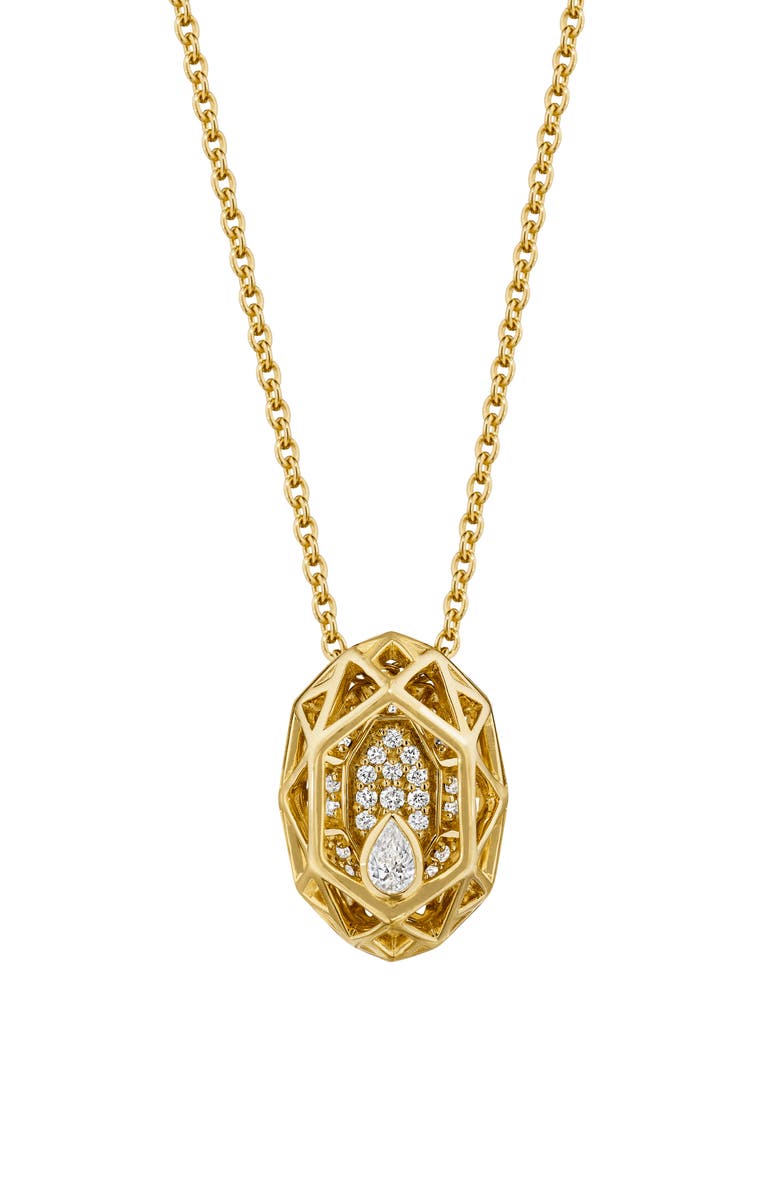 Hueb Estelar Diamond Pendant Necklace, Main, color, Yellow Gold