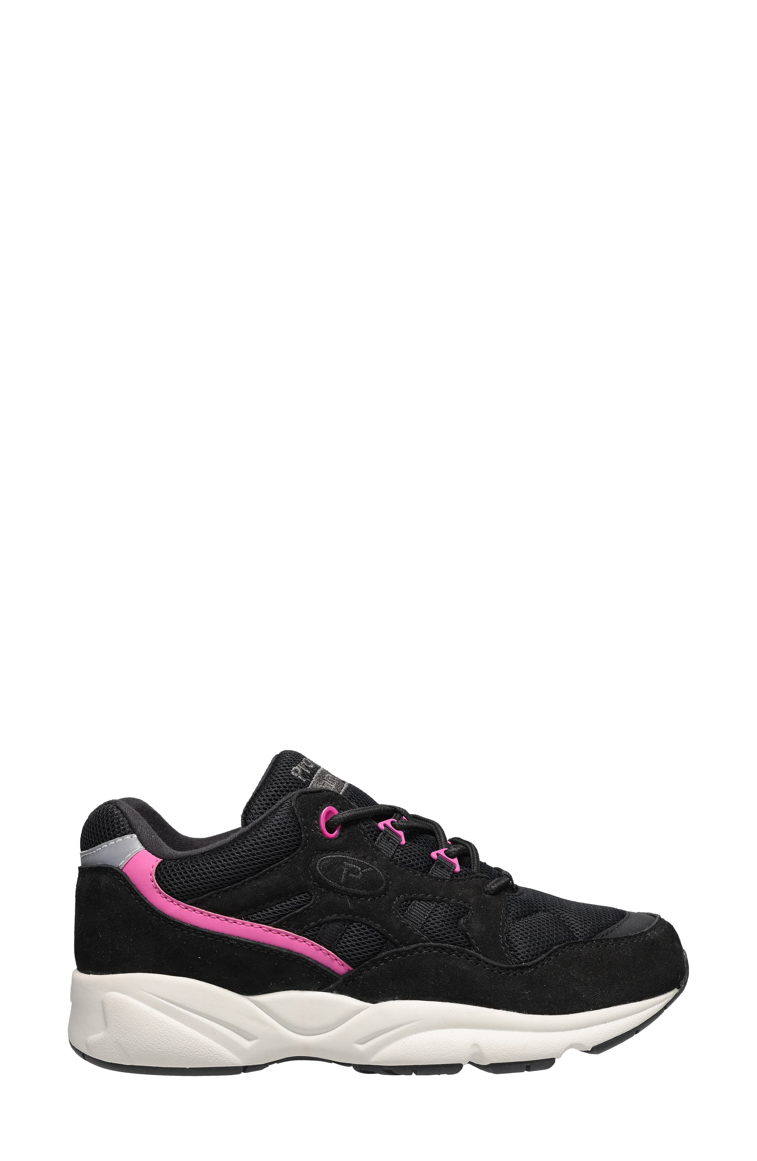 Propét Stability Fusion Sneaker, Alternate, color, Black/ Pink