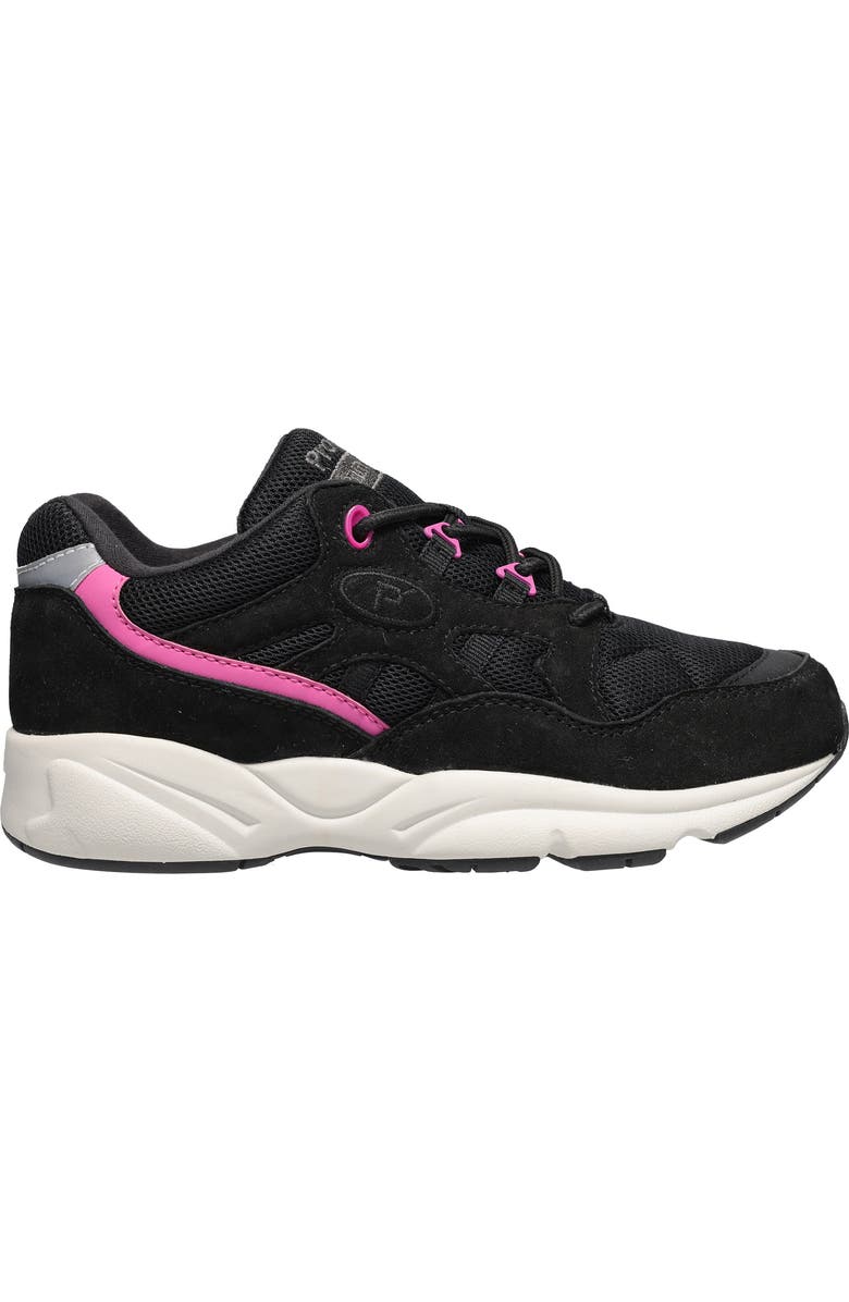 Propét Stability Fusion Sneaker, Alternate, color, Black/ Pink