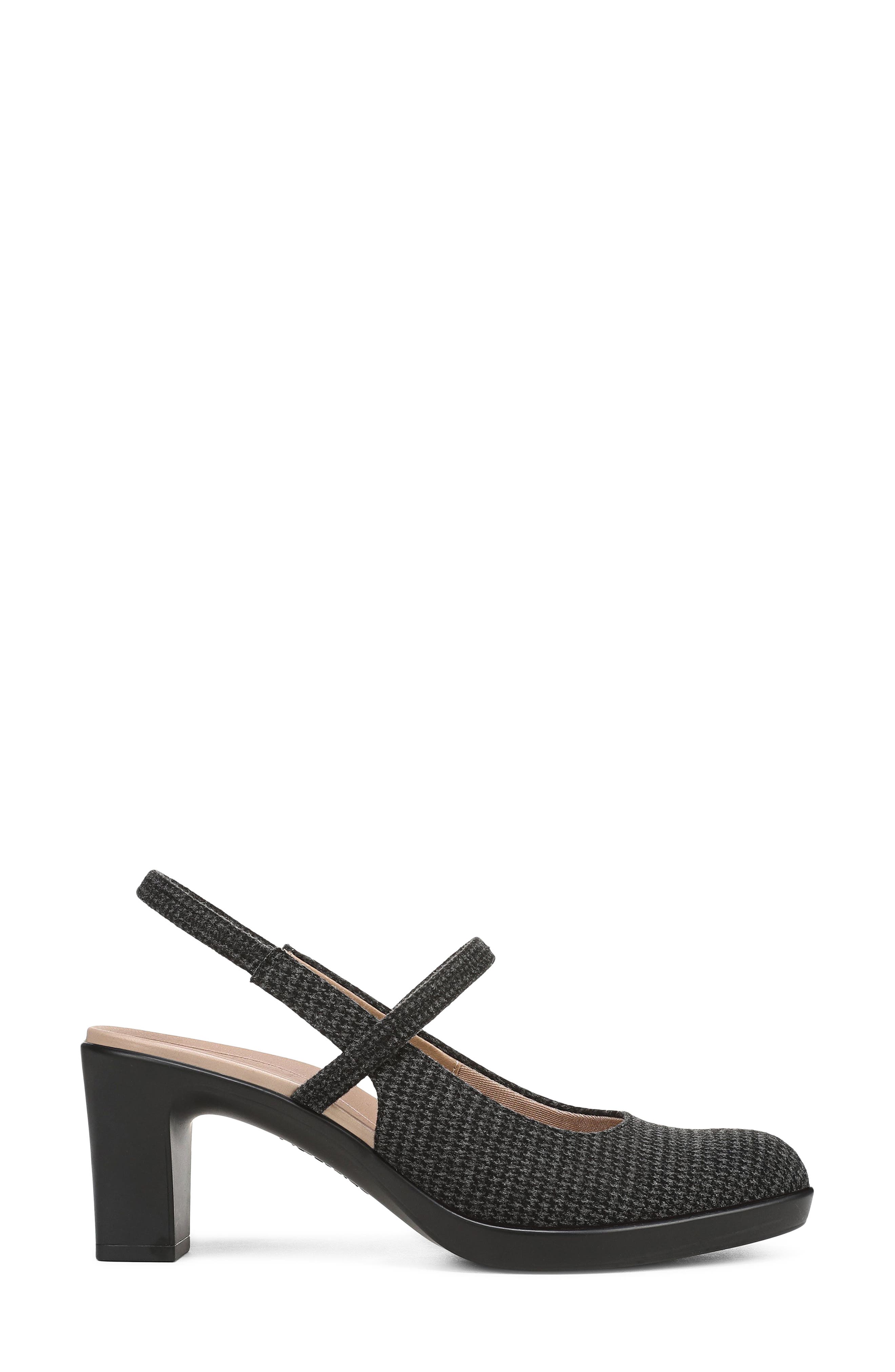 LifeStride Evoke Slingback Mary Jane Platform Pump, Alternate, color, Black Grey