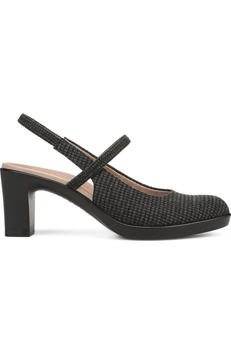 LifeStride Evoke Slingback Mary Jane Platform Pump, Alternate, color, Black Grey