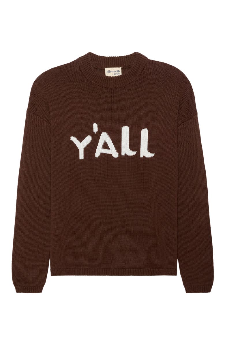 Ellsworth + Ivey Sadie Crewneck Sweater Y'all, Main, color, 