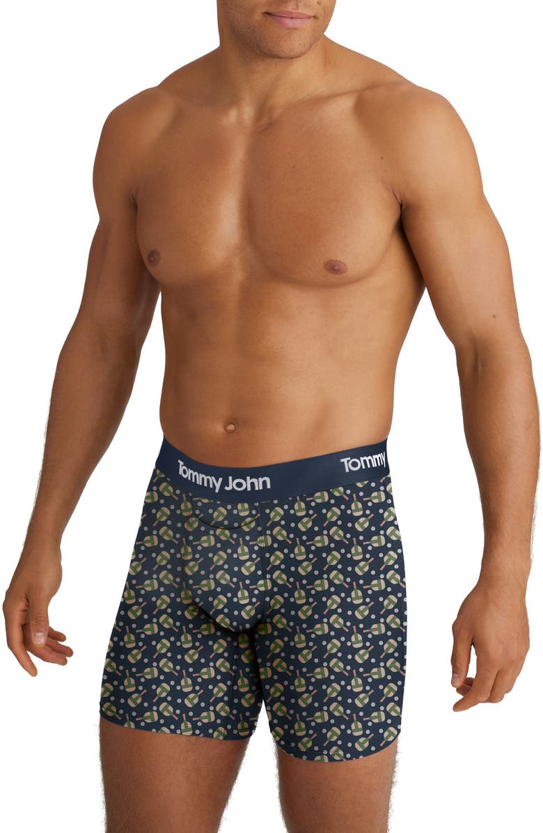Tommy John Second Skin 6-Inch Boxer Briefs, Main, color, Pickleball Dress Blues