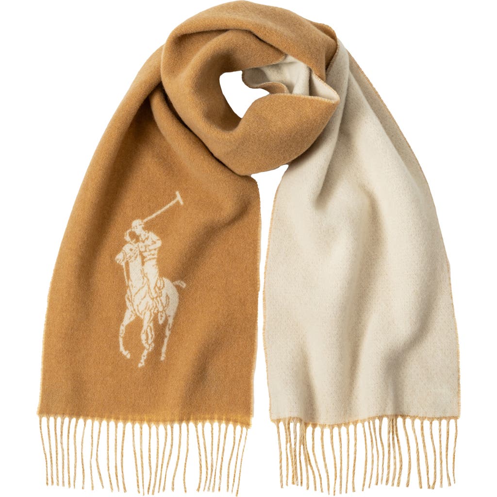Polo Ralph Lauren Polo Player Scarf In Neutral