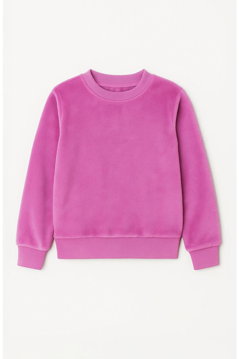 Minky Crewneck Sweatshirt - Tie Dye, Main, color, Orchid